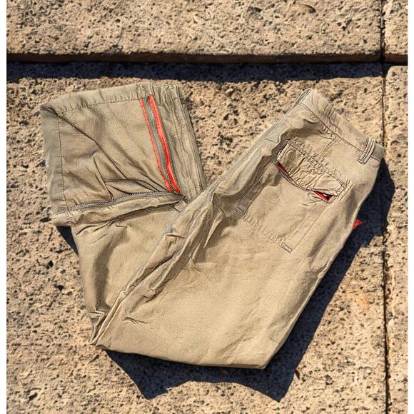 Gap Utility Paratrooper Pants 33x34 Y2K Streetwear Military Twill Zip Hem VNTG - Picture 6 of 11